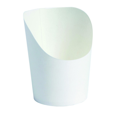 Bicchiere da snack in cartone bianco  H79mm