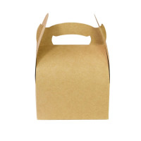 Scatola da pasticceria in cartone kraft con manici 110x100mm H153mm