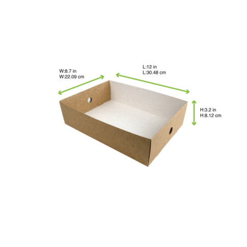 Vassoio kraft per KTray (PAP21) 305x220mm H82mm