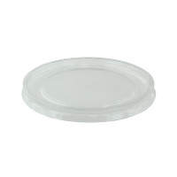 Coperchio in plastica trasparente con foro a X per DELI (PET1)
