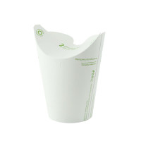 Bicchiere in cartone con coperchio pieghevole integrato (PAP1)  H81mm 250ml