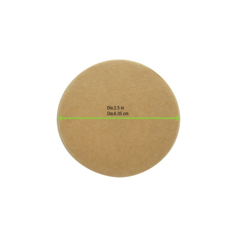 Coperchio in cartone kraft, alimenti caldi e freddi  H11mm