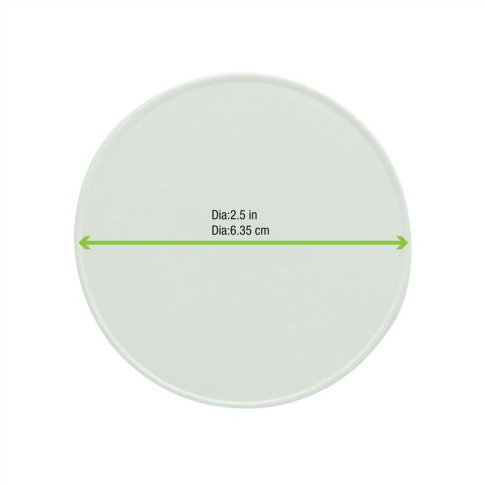 Coperchio in cartone bianco, alimenti caldi e freddi  H11mm