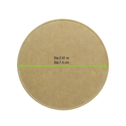Coperchio in cartone kraft, alimenti caldi e freddi  H8mm