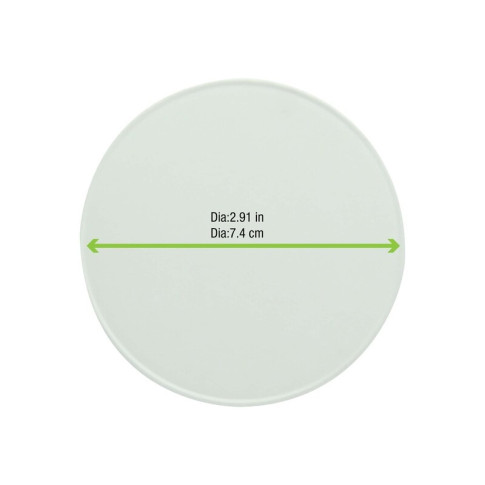 Coperchio in cartone bianco, alimenti caldi e freddi  H11mm