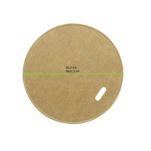Coperchio in cartone kraft, alimenti caldi e freddi  H11mm