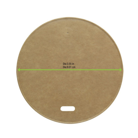 Coperchio in cartone kraft, alimenti caldi e freddi  H11mm