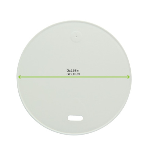 Coperchio in cartone bianco, alimenti caldi e freddi  H11mm