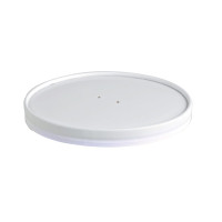 Coperchio in cartone bianco plastic-free (PAP1)  H10mm