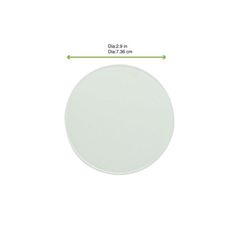 Coperchio in cartone bianco plastic-free (PAP1)  H12mm