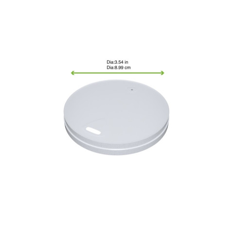 Coperchio in cartone bianco plastic-free (PAP1)  H10mm