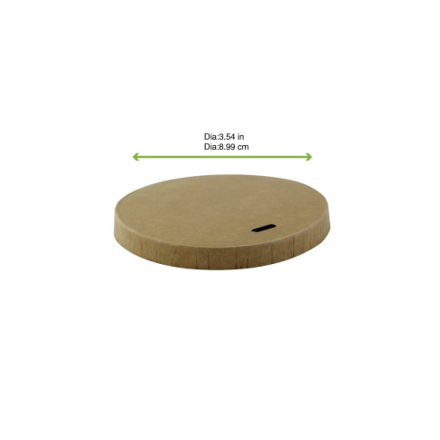 Coperchio in cartone kraft plastic-free (PAP1)  H10mm