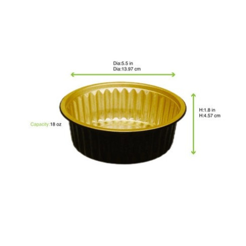 Opseal Aluminium pot black/gold  H45mm 520ml
