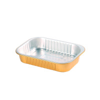 Opseal Vaschetta in alluminio esterno oro / interno argento 161x110mm H30mm 320ml
