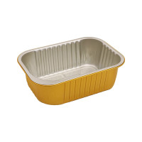 Vaschetta Opseal in alluminio esterno oro / interno argento 161x110mm H40mm 680ml
