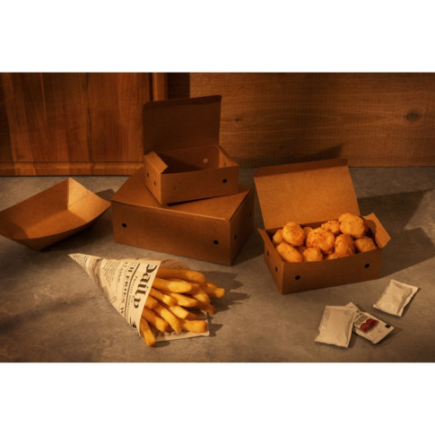 Scatola Kraft 9 pepite  140x78mm H53mm
