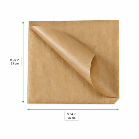 Sacchetto in carta scura aperto su 2 lati 250x230mm