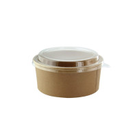 Insalatiera "Buckaty" multiuso, tonda in cartone kraft  H50mm 550ml