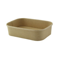 Vaschetta "Recaty" in cartone kraft rigido  170x120mm H45mm 500ml