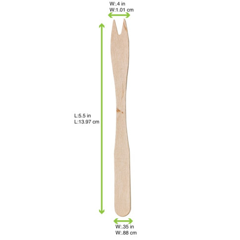 Stecchino in legno per sandwich (FOR50) 10mm H140mm