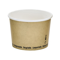 Contenitore da zuppa "Nature" biodegradabile  H80mm 450ml