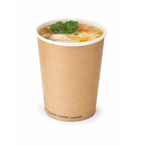 Contenitore da zuppa "Nature" biodegradabile  H149mm 940ml