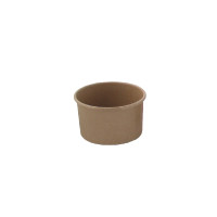 Contenitore in cartone kraft kraft per alimenti caldi e freddi  H45mm 130ml