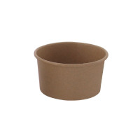 Contenitore in cartone kraft kraft per alimenti caldi e freddi  H62mm 270ml