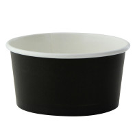 Contenitore in cartone nero per alimenti caldi e freddi  H48mm 200ml