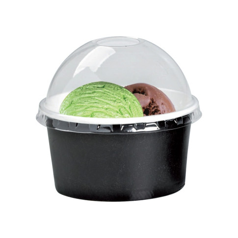 Contenitore in cartone nero per alimenti caldi e freddi  H62mm 280ml