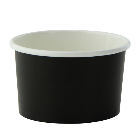 Contenitore in cartone nero per alimenti caldi e freddi  H35mm 67ml