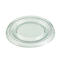 Coperchio piatto in PLA trasparente
