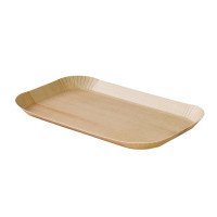 Vassoio decorativo in legno chiaro laminato  185x105mm H12mm