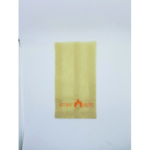 Sacchetto in carta scura kraft, speciale per forno 110x35mm H200mm