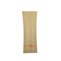 Sacchetto in carta scura kraft, speciale per forno 110x35mm H330mm