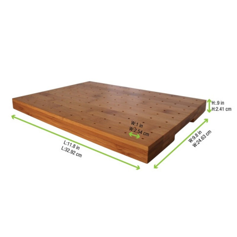 Supporto Teppo Gushi in bambù per 120 stecchini (FOR50) 300x250mm H23mm