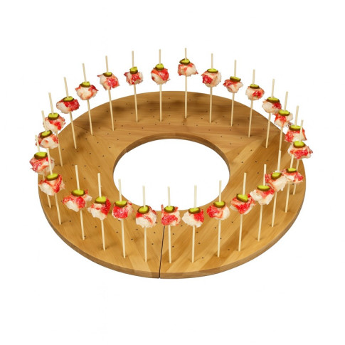 Supporto Teppo Gushi in bambù per 40 stecchini (FOR50) 406x180mm H16mm