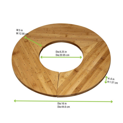 Supporto Teppo Gushi in bambù per 40 stecchini (FOR50) 406x180mm H16mm
