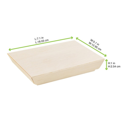 Coperchio in legno per vassoio Samourai (FOR50) 130x180mm