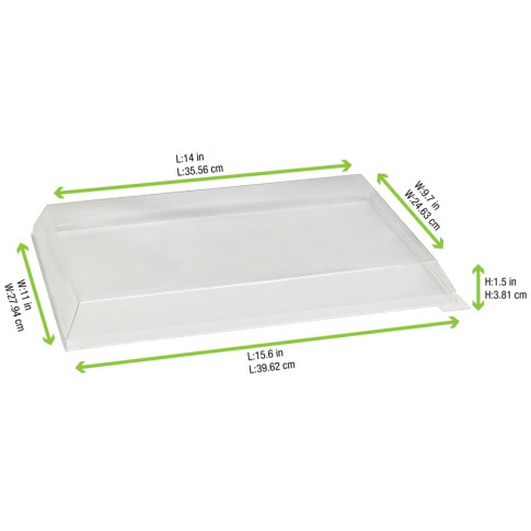 Copercho in PET per vassoio Samourai (PET1) 390x280mm H40mm