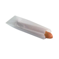 Sacchetto per panino in carta antiunto bianca 100x40mm H340mm