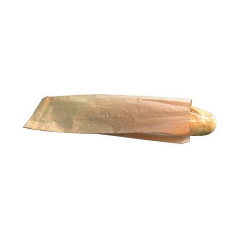 Sacchetto per panino in carta antiunto bianca 100x40mm H340mm