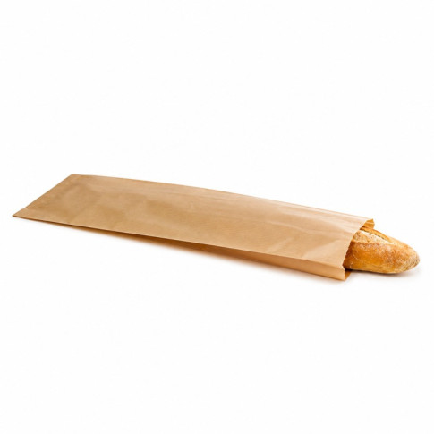 Sacchetto per panino in carta antiunto scura 100x40mm H350mm
