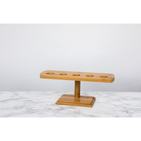 Supporto in bambù a 5 fori per coni 235x80mm H95mm