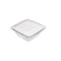Insalatiera in  PET quadrata trasparente 195x195mm H70mm 1000ml