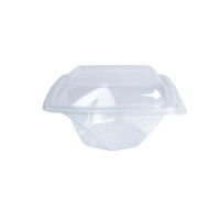 Insalatiera RPET quadrata trasparente 200x200mm H80mm 1000ml