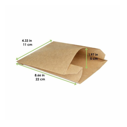 Sacchetto multiuso in carta scura 110x50mm H220mm