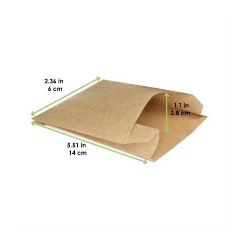 Sacchetto multiuso in carta scura 140x60mm H280mm