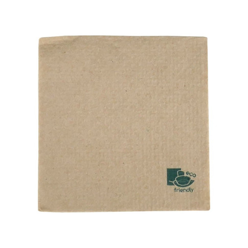Tovagliolo "Eco-friendly" in carta Écru doppio strato 300x300mm