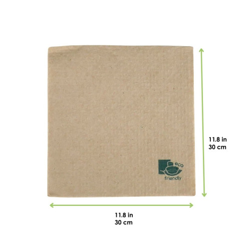 Tovagliolo "Eco-friendly" in carta Écru doppio strato 300x300mm